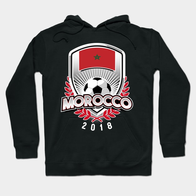 Morocco Soccer 2018 Hoodie by Styleuniversal